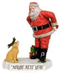golden retriever puppy christmas ornament figurine